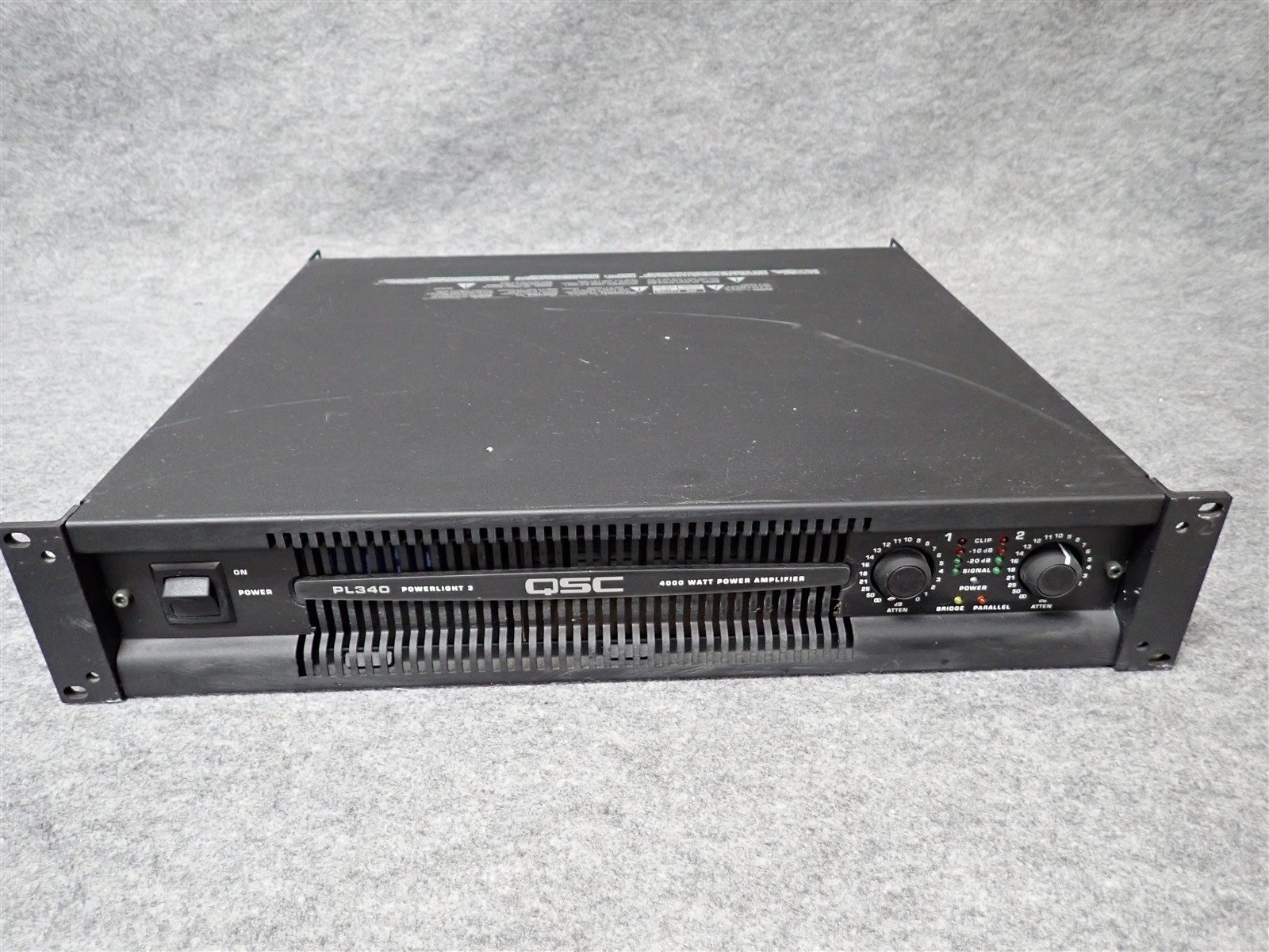QSC PowerLight PL340 2 Channel Professional Power Amplifier 1350WPC (#51) (II1)