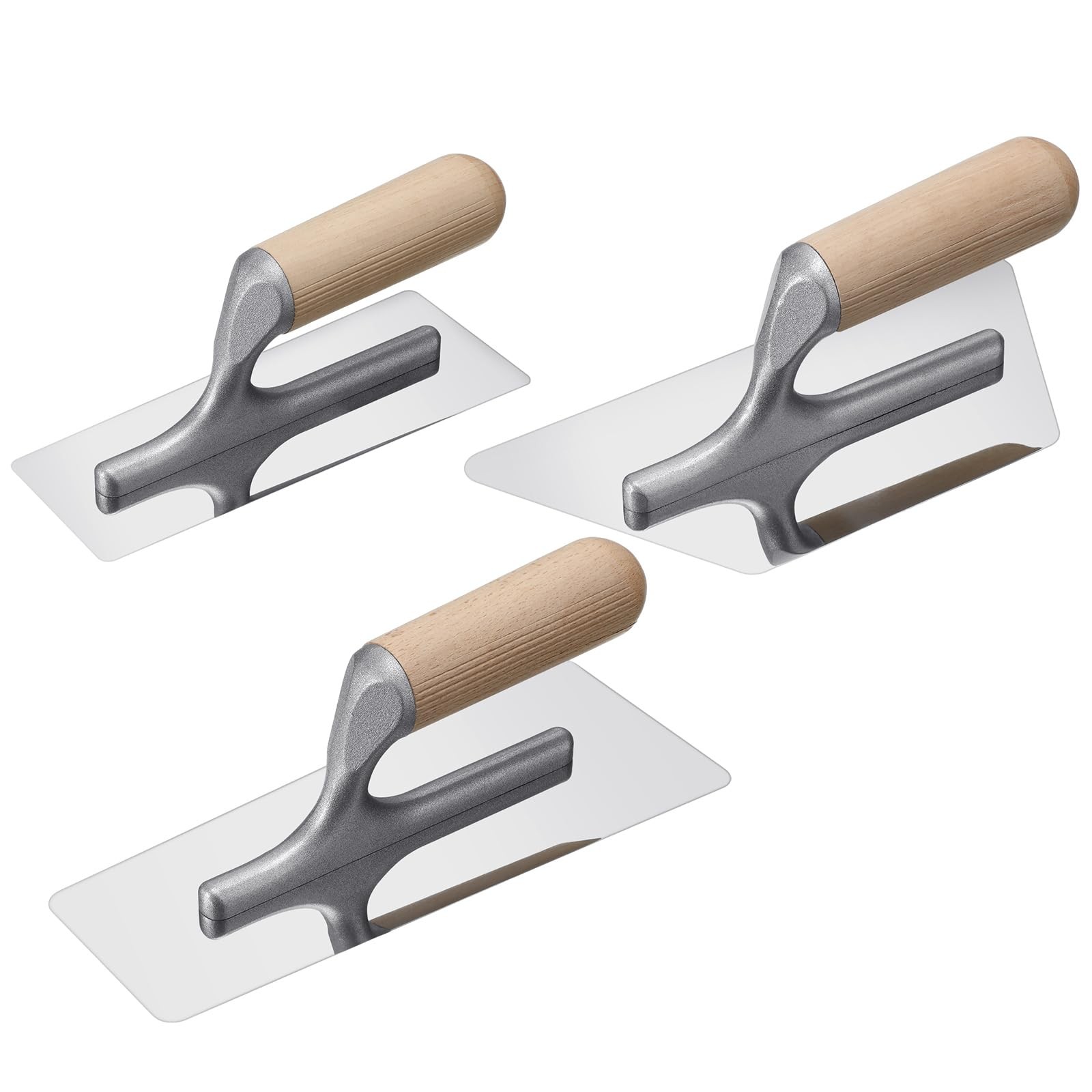 Lasnten 3 Pcs Venetian Plaster Trowel Set Polished Stainless Steel Art Paint...