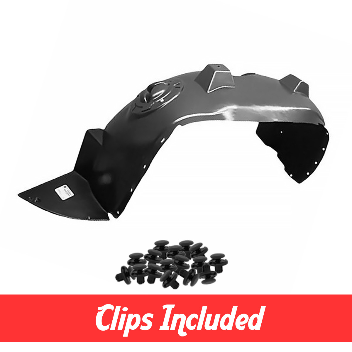 Driver Side Fender Liner w/ Clips For 2010-2013 GMC Terrain GM1248224 23145496