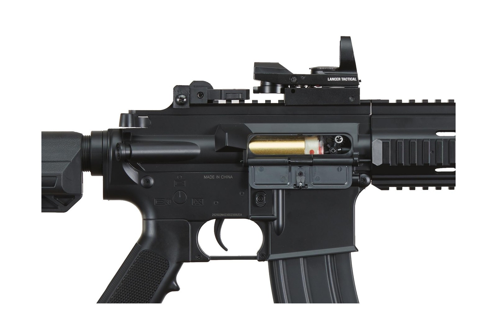 Full Set Airsoft AEG K418 Tactical RIS w/Adjustable Airsoft Stock - Battery, ...