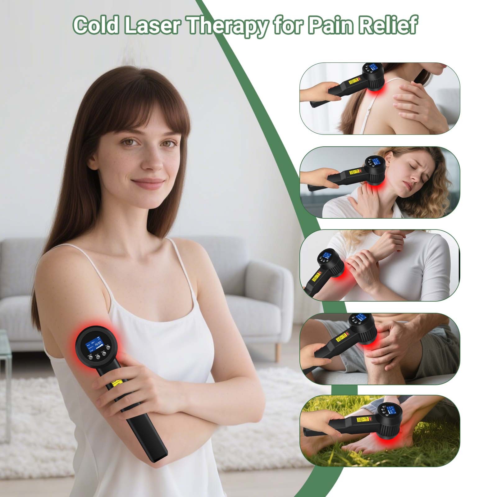 3000mW Multi Species Cold Laser Therapy Device Machine for Home Use Pain Support