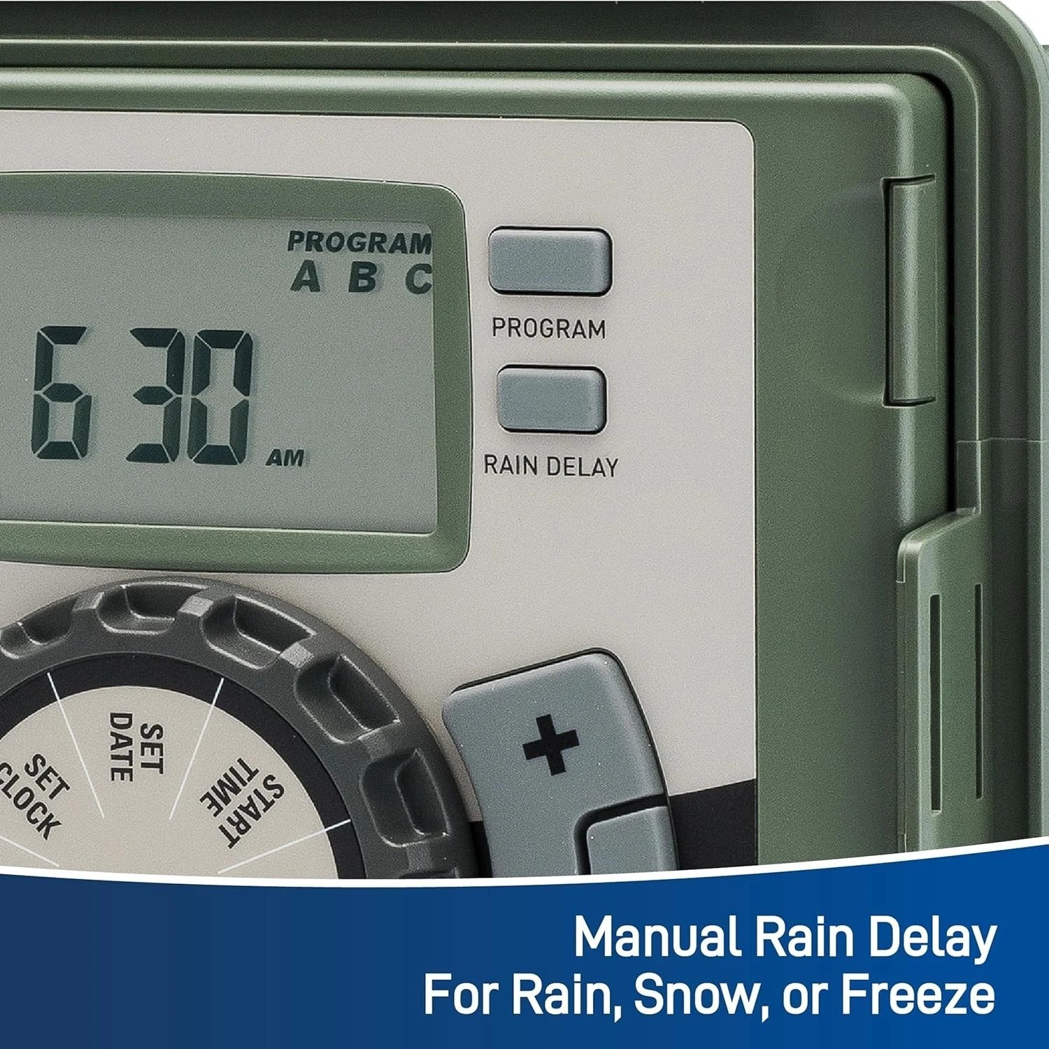 12-Station Outdoor Swing Panel Sprinkler System Timer