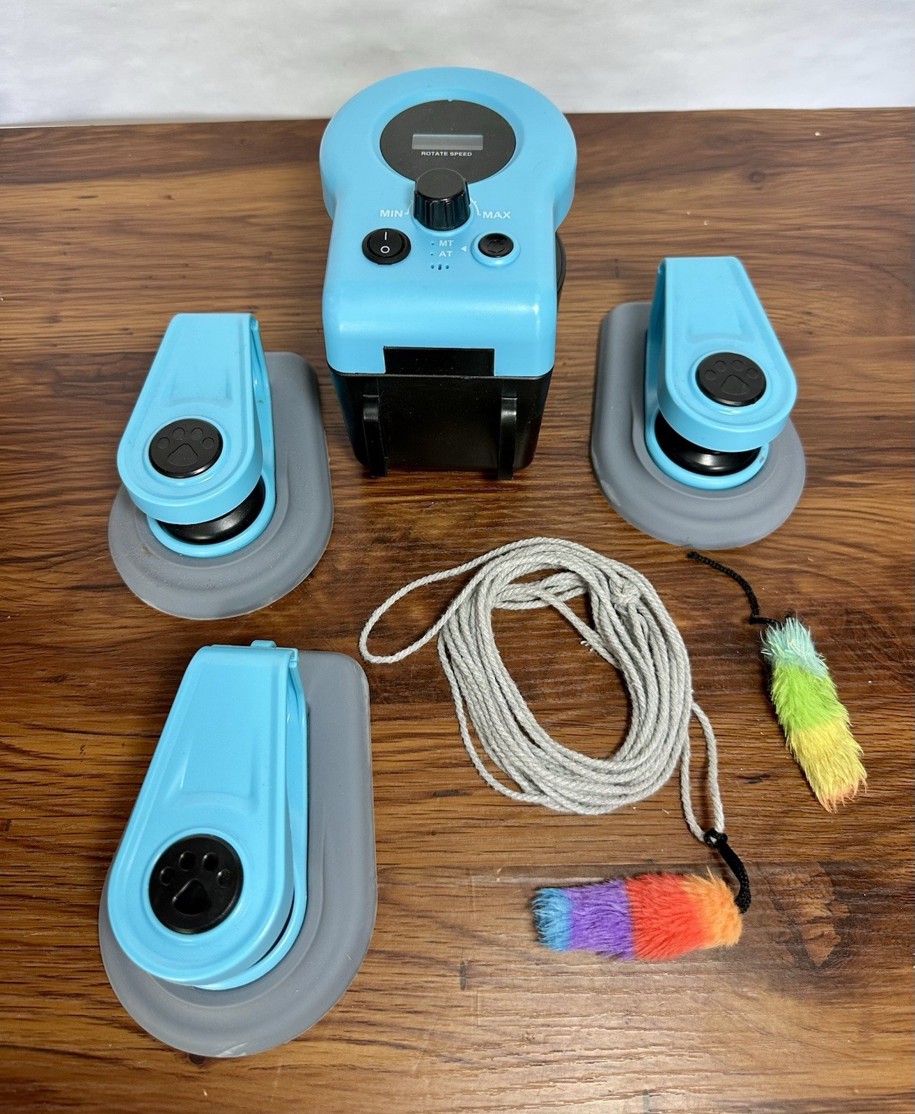 Interactive Cat Exercise Toy with Adjustable Speed Mouse Pulleys All Included.