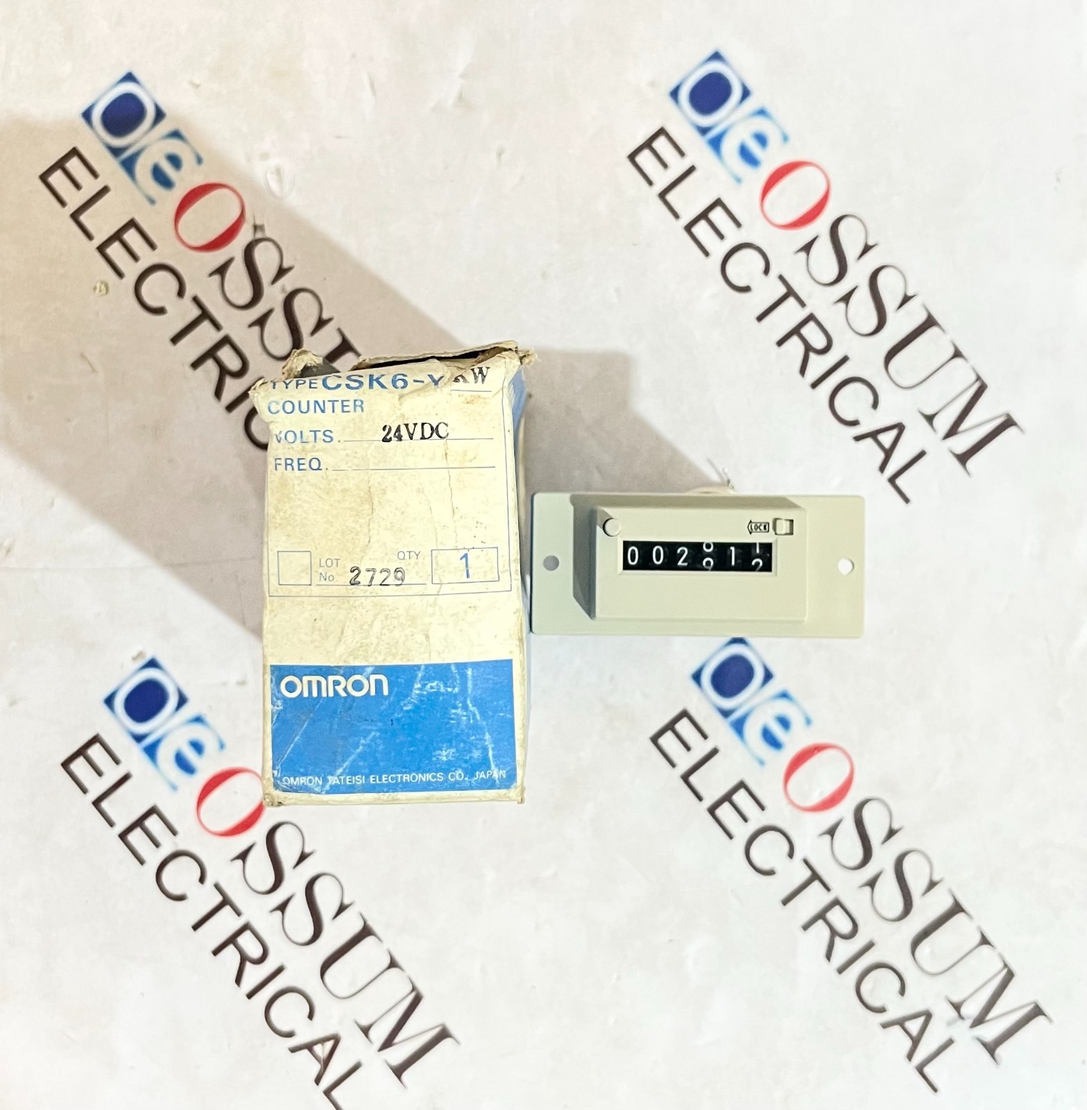 OMRON CSK6-YKW ELECTROMAGNETIC IMPULSE COUNTER 24VDC 6 DIGIT FREE FAST SHIPPING