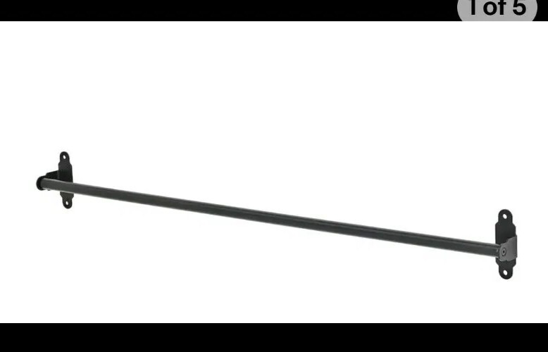 New-Ikea HULTARP Kitchen Bath Rail Rod Steel, Black 31 1/2 31.5  NEW 204.487.73