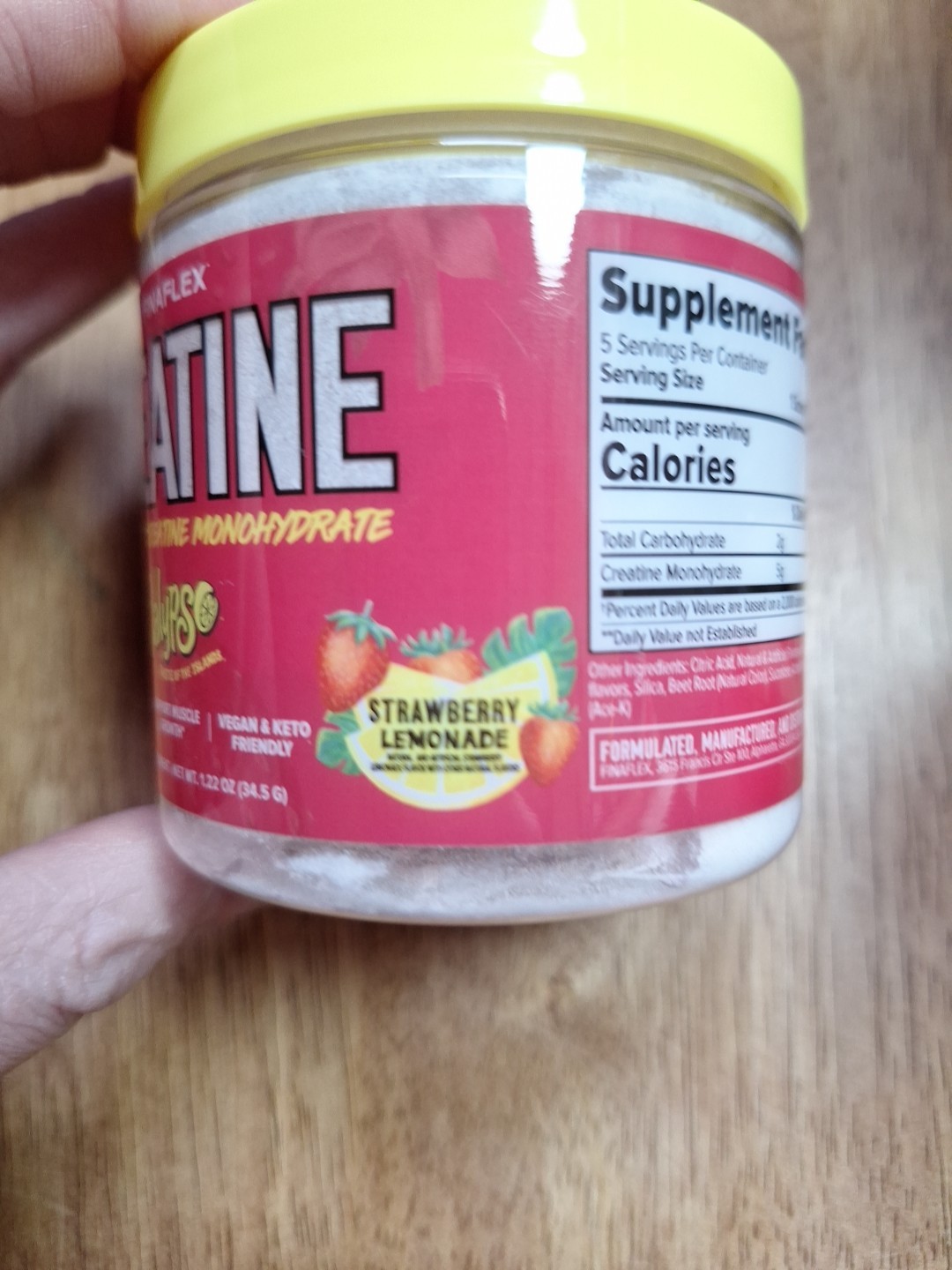 FINAFLEX Micronized Creatine Monohydrate CALYPSO COLLAB Strawberry Lemonade Powd