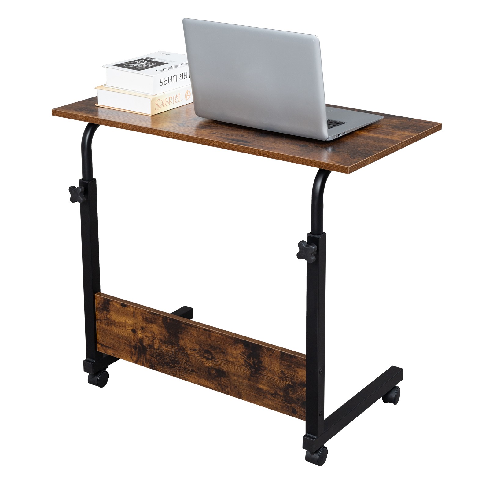 Height Adjustable Mobile Table Side Table Workstation Laptop Overbed Multi Table