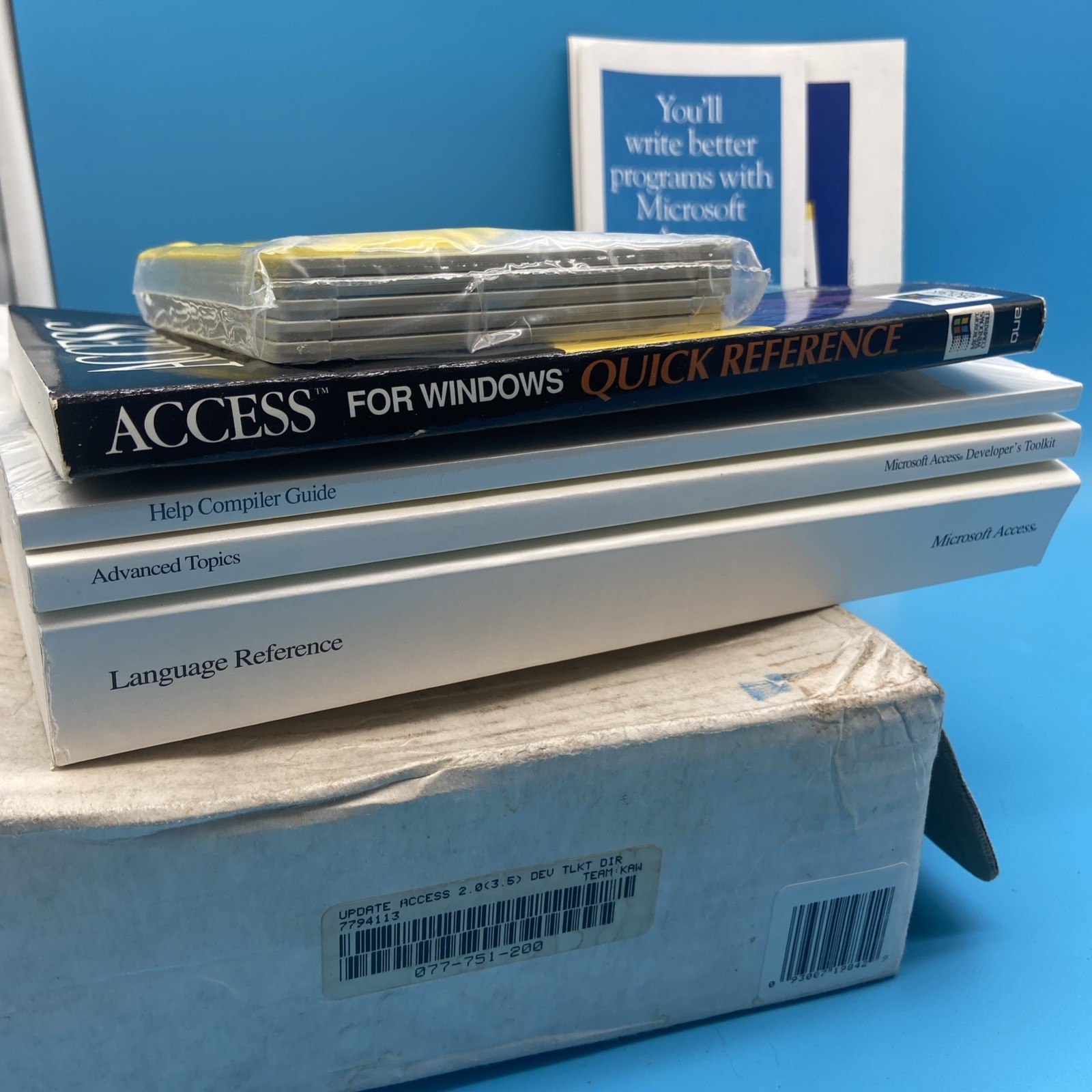 MS Access 2.0 Developer's Toolkit Win 3.1 - Manuals & SEALED Floppy Disks
