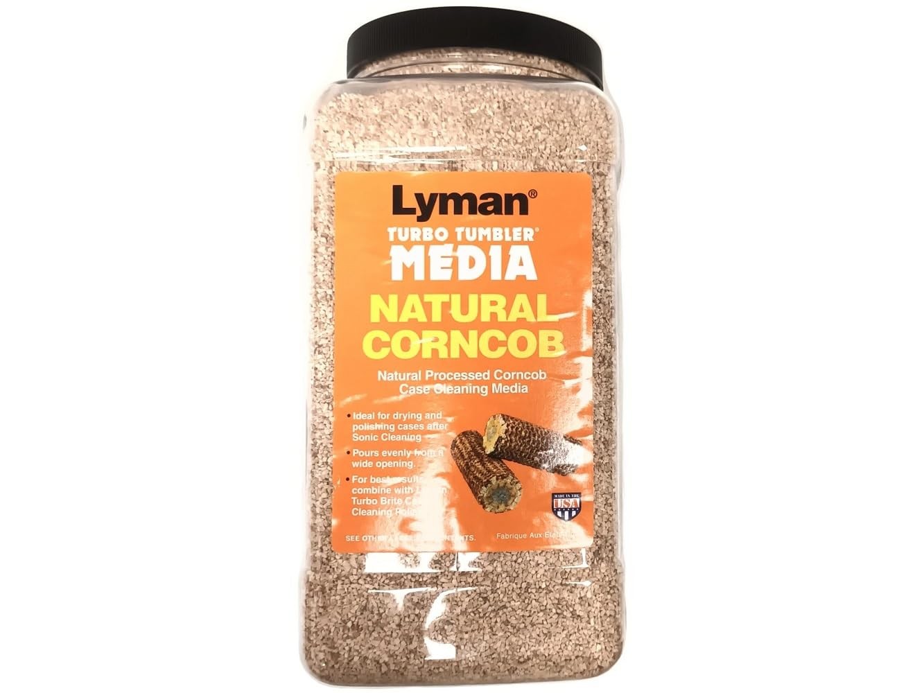 Lyman Medium Natural Corncob Reloading Media - 3.5 lbs Tumbler Cases