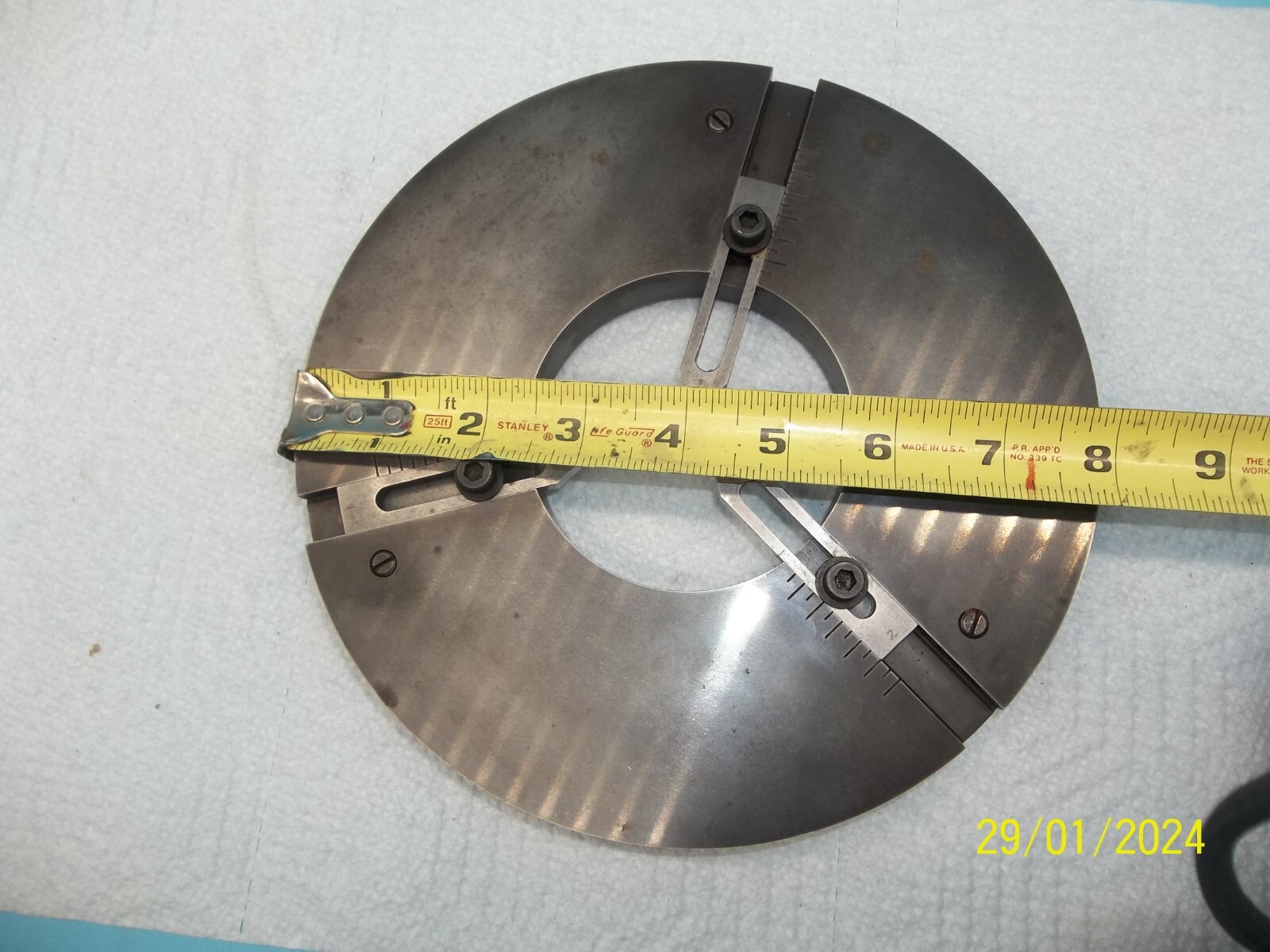 8" Round Metal Inspection Surface Plate (MS-558)
