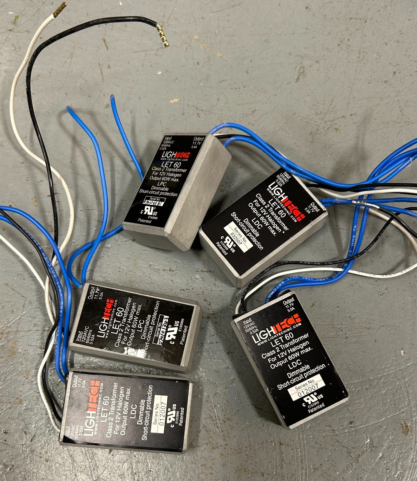 Lightech LET-60 Electronic Dimmable Transformer, 12V, 60W
