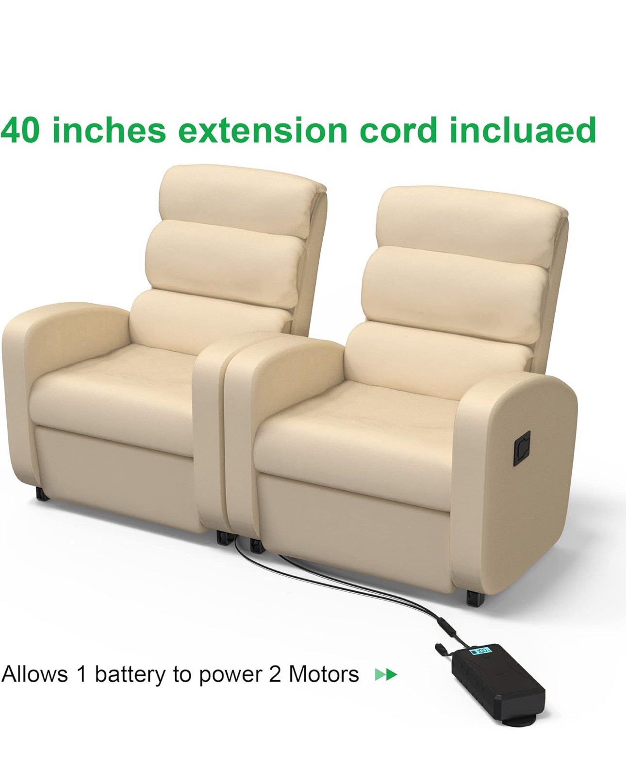 2500mAh Battery Pack for Reclining Furniture Universal Wireless Recliner