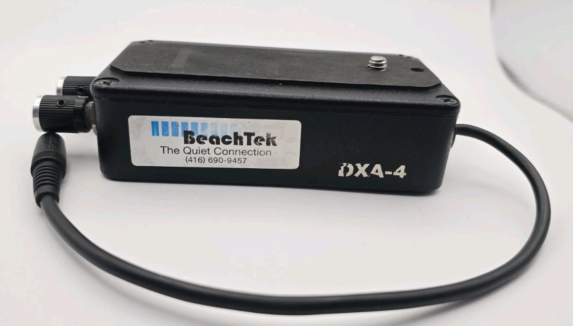 Beachtek DXA-4S Dual XLR to 3.5mm Audio Adapter - Black