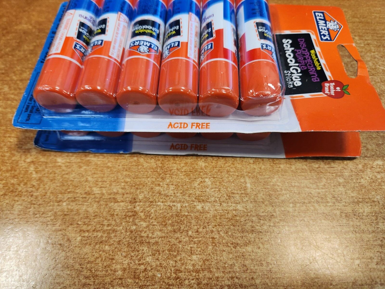 2 Packs of 6: Elmer's Disappearing Purple School Glue Sticks-Washable W2B