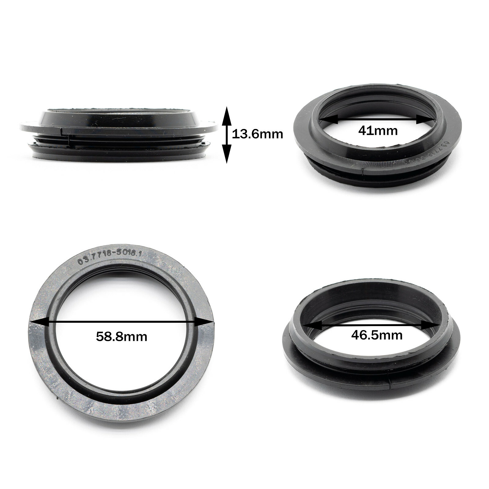 Oil seal 03.7718-5018.1 (03771850181) of the vacuum brake booster repair kit