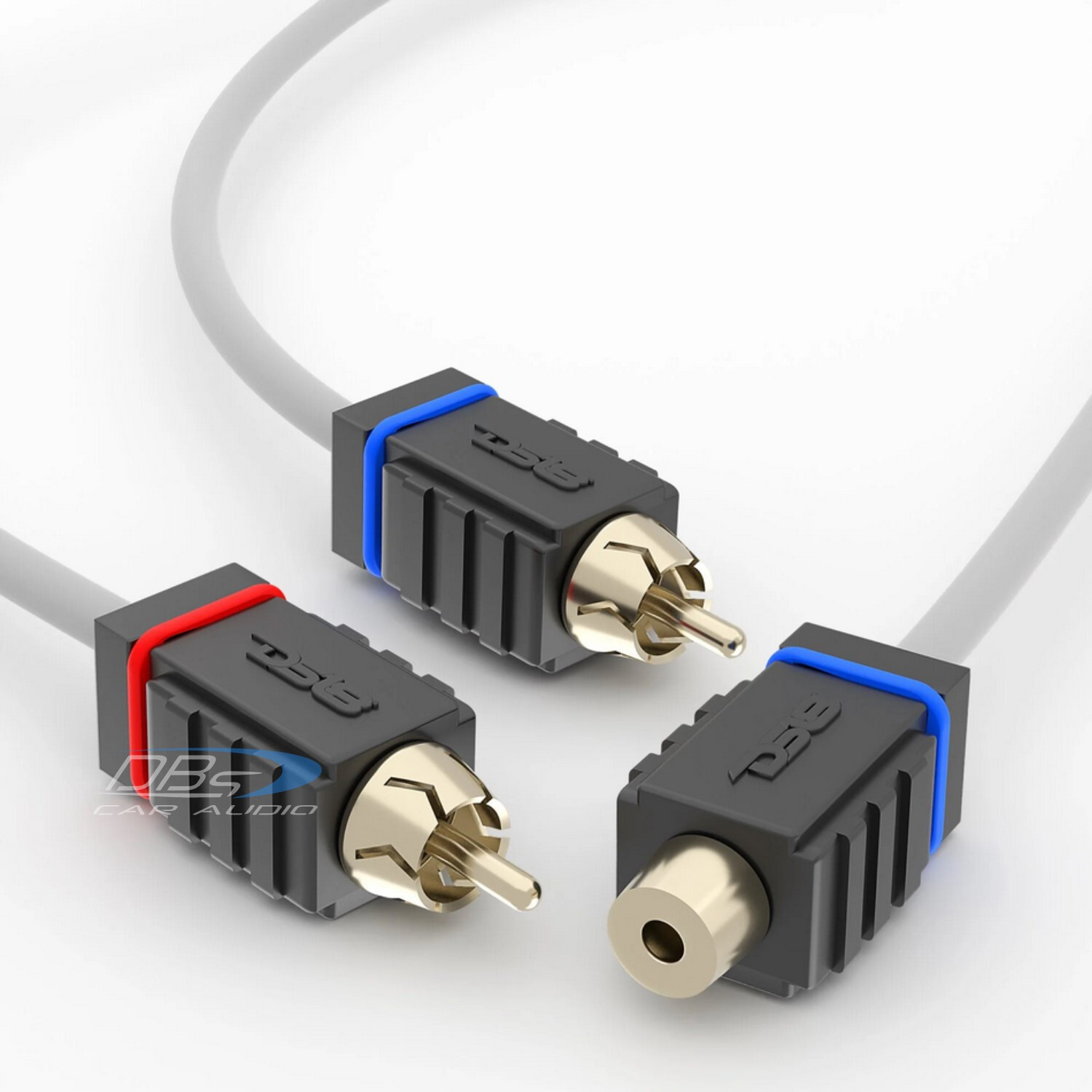 DS18 MOFCR-1F2M Marine Grade 1 Female to 2 Male Rca Splitter Cable 100% OFC Wire