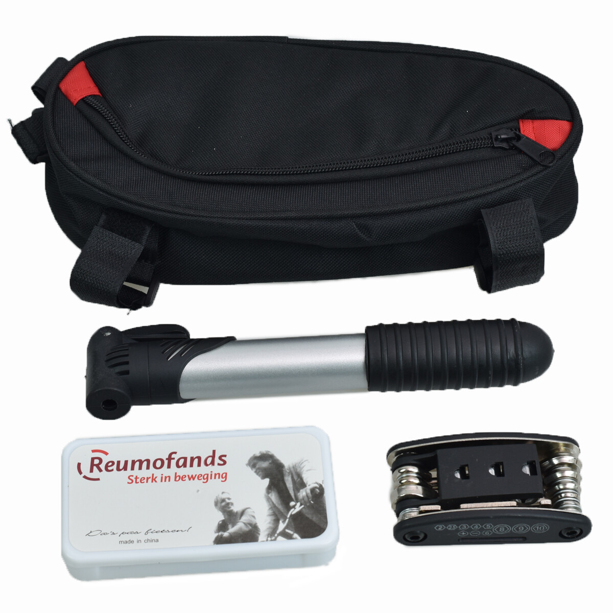 16 in 1 Multi-use Bicycle Cycling Tire Tyre Repair Tools Pump Kit Bag Glue Patch
