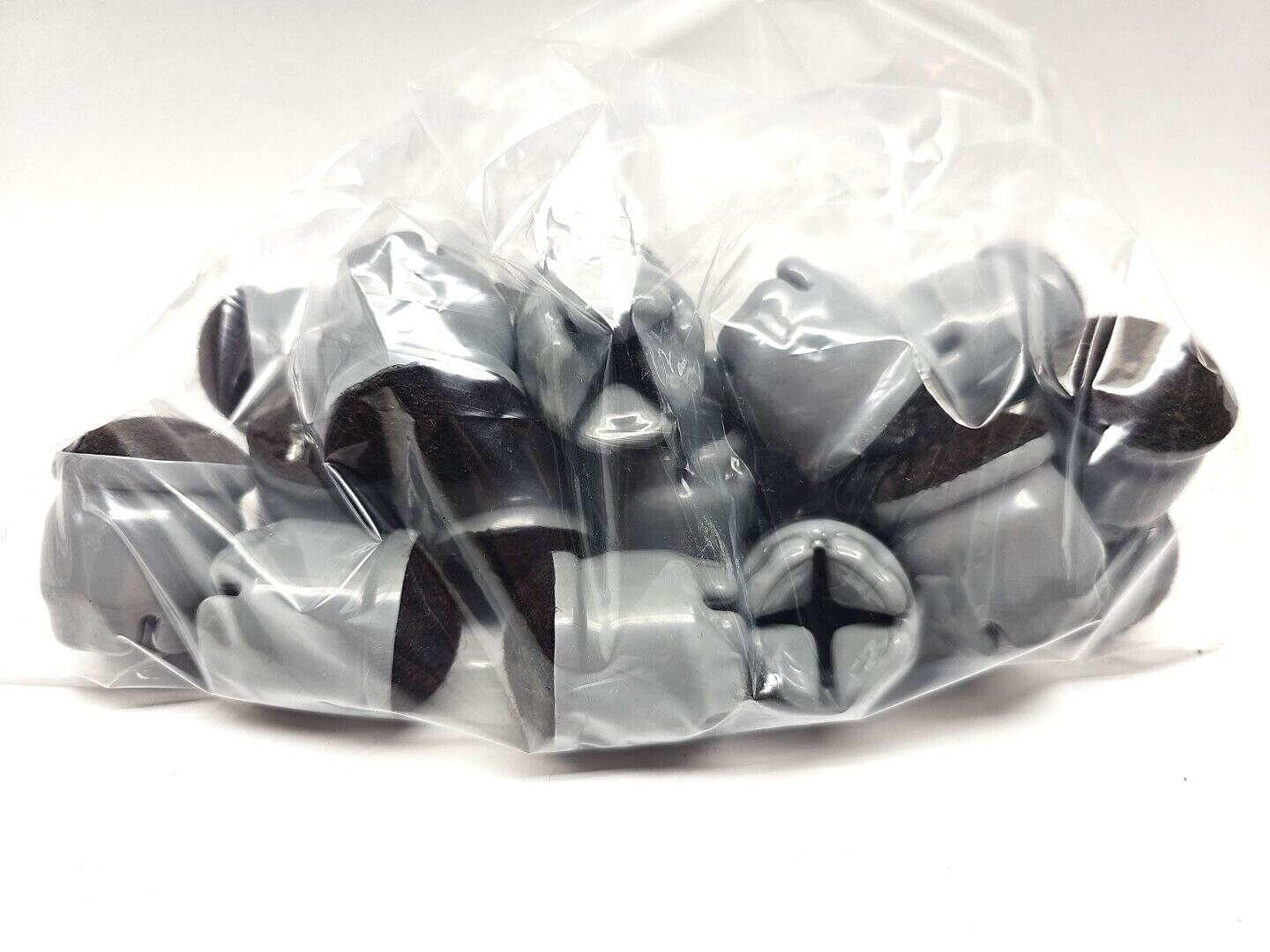Lot of 24 Slip-On Vinyl Floor Savers - Grey