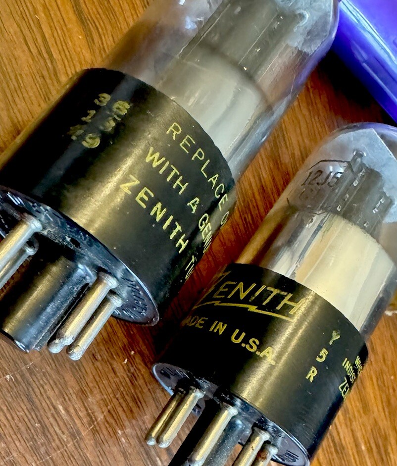Matched Pair NOS Zenith Sylvania 12J5GT VT-135