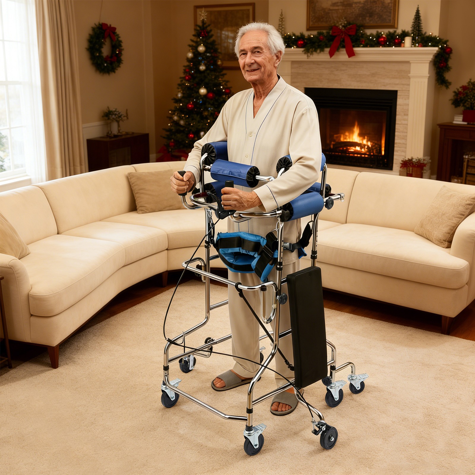Adjustable Height Adult Standing Walker Walking Aid Adult Standing Walker Aid