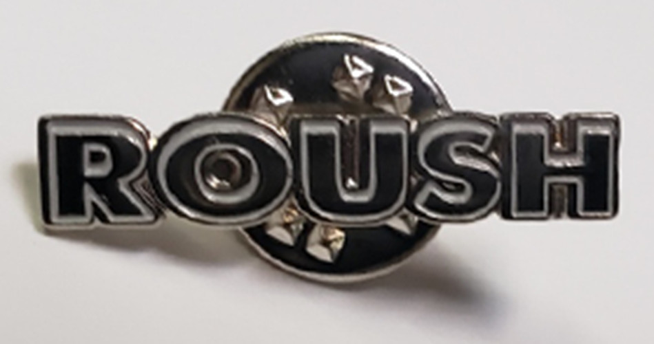 Pin - Roush Text Logo 1 Inch * Collectors Item * Mustang NASCAR * Free Shipping!