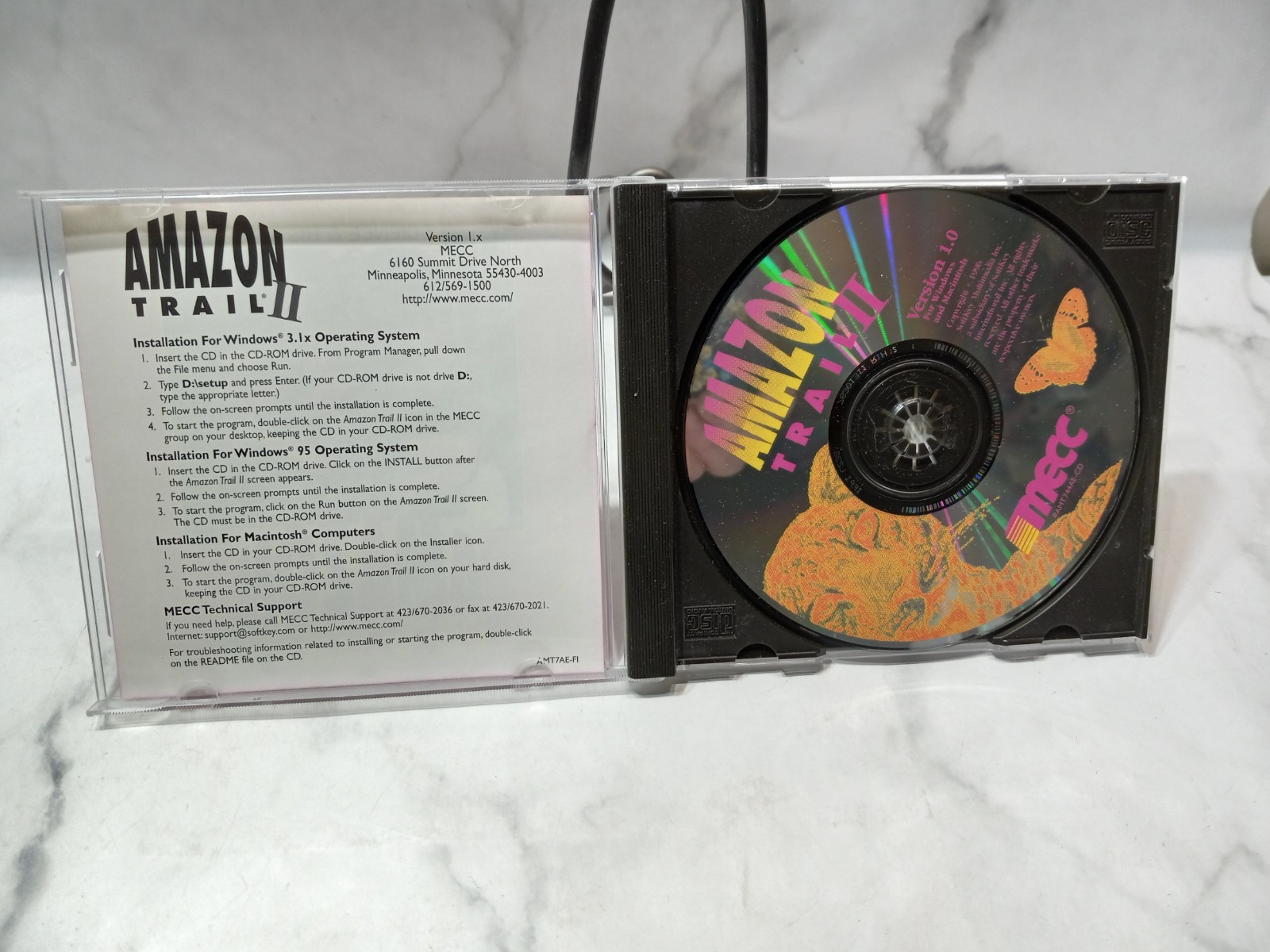 Amazon Trail II (Windows/Mac, 1997) Nice Clean tested working MECC Age 3+