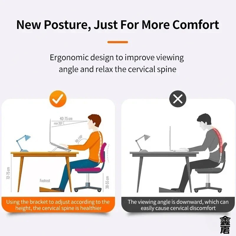 Adjustable Foldable Laptop Stand – Portable Holder