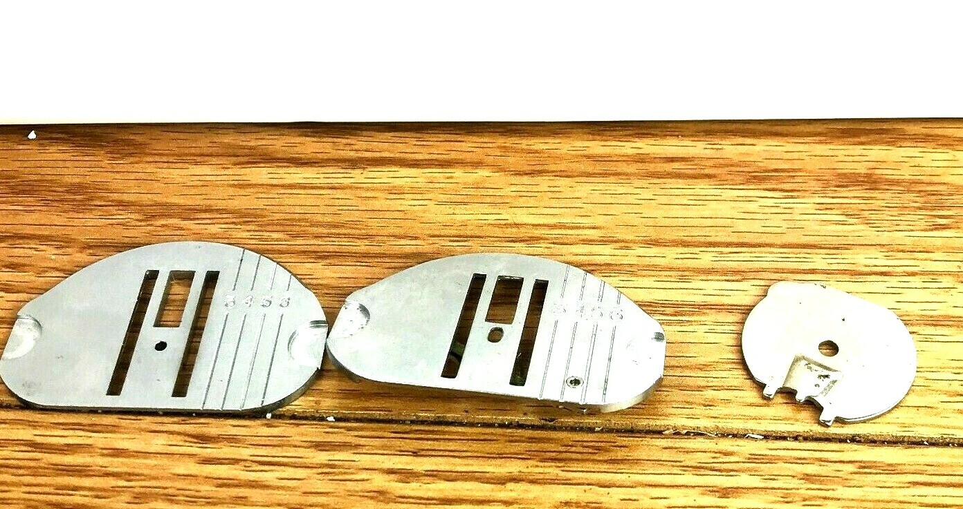 VTG Singer Sewing Machine Chain Stitch Throat Plates 179529 21913 Touch & Sew