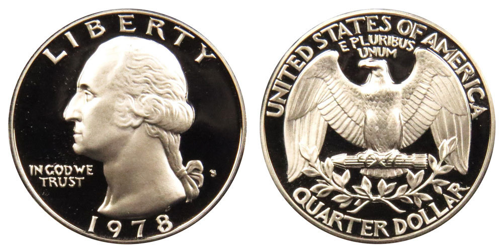 1978 S GEM BU PROOF WASHINGTON QUARTER BRILLIANT UNCIRCULATED US/PF/PR COIN#8811