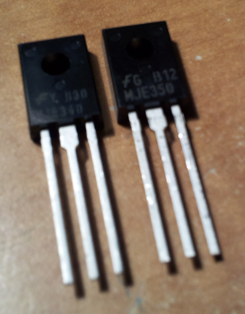 Pair MJE340 MJE350 300V 20W NPN Power Supply Transistor Pinball Machine Board