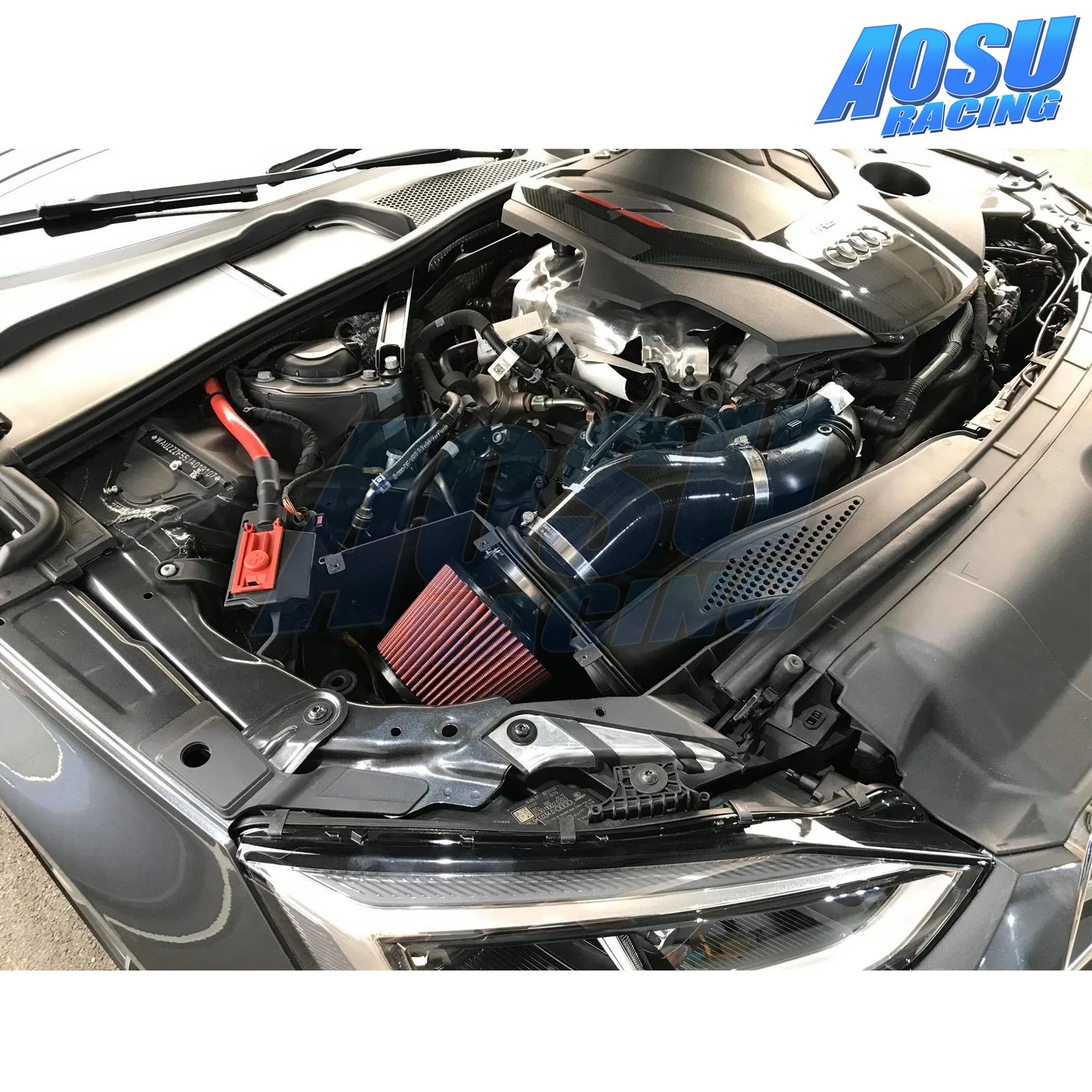 For 2019+ Audi S4 S5 B9 3.0T Engine Cold Air Intake System + Filter +Heat Shield