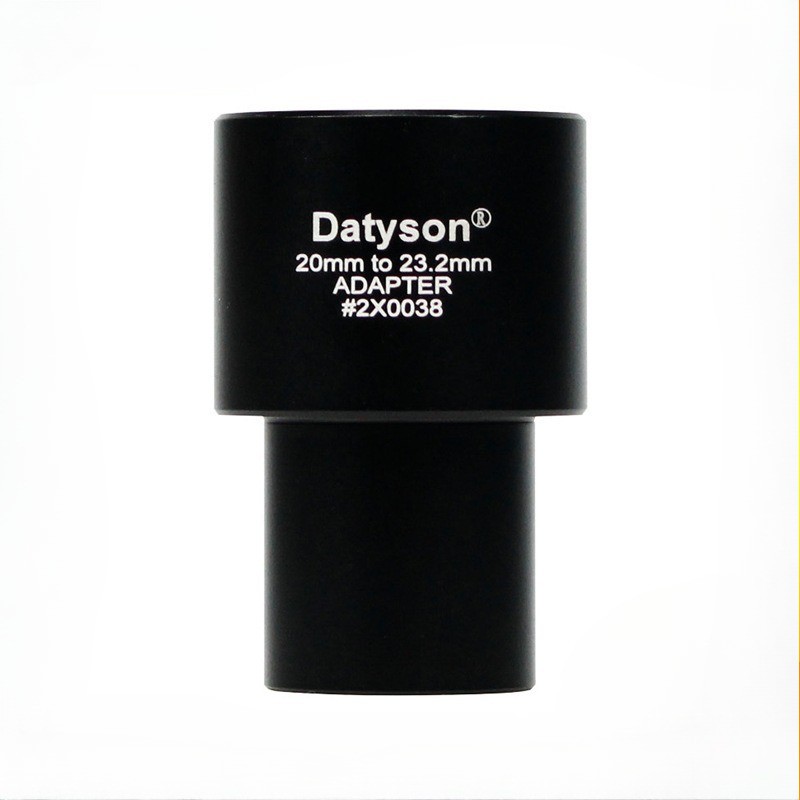 20mm OD to 23.2mm ID Microscope Eyepiece Adapter Black Metal Tube for Microscope