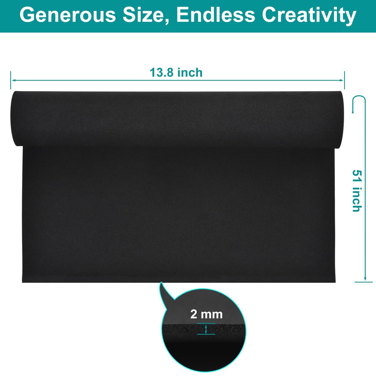 EVA Foam Roll - EVA Foam Sheets for Crafts,Cosplay Costume,DIY Projects - 2mm...