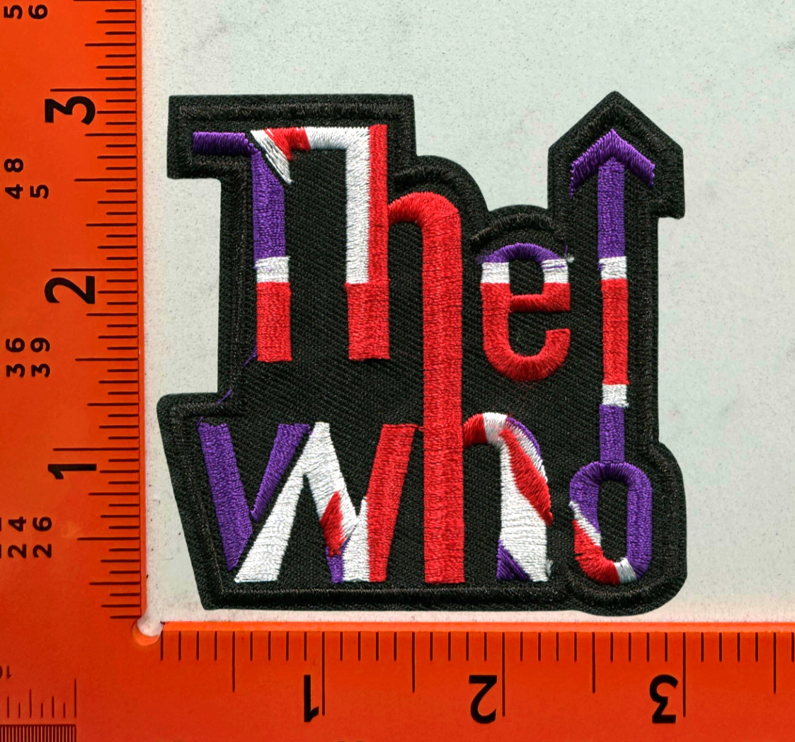 The Who Patch Embroidered Iron-On Classic Rock Band Logo Badge