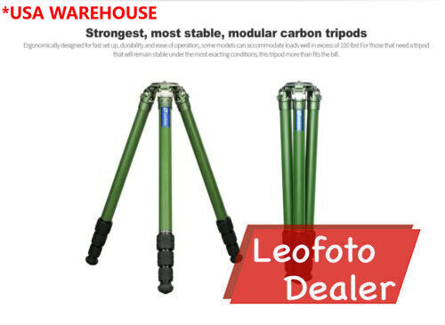 Leofoto LM-364CL Green Long Tripod with 75mm Bowl & Bag