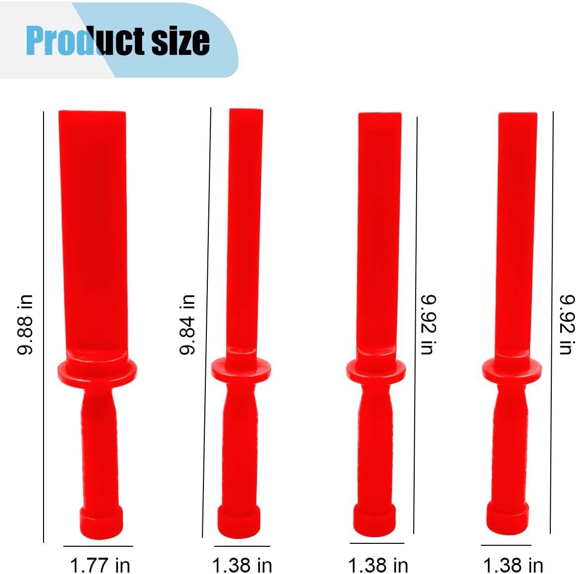 4pc Plastic Chisel Scraper Set Non-Marring Plastic Scraper Tools Chisel Remover