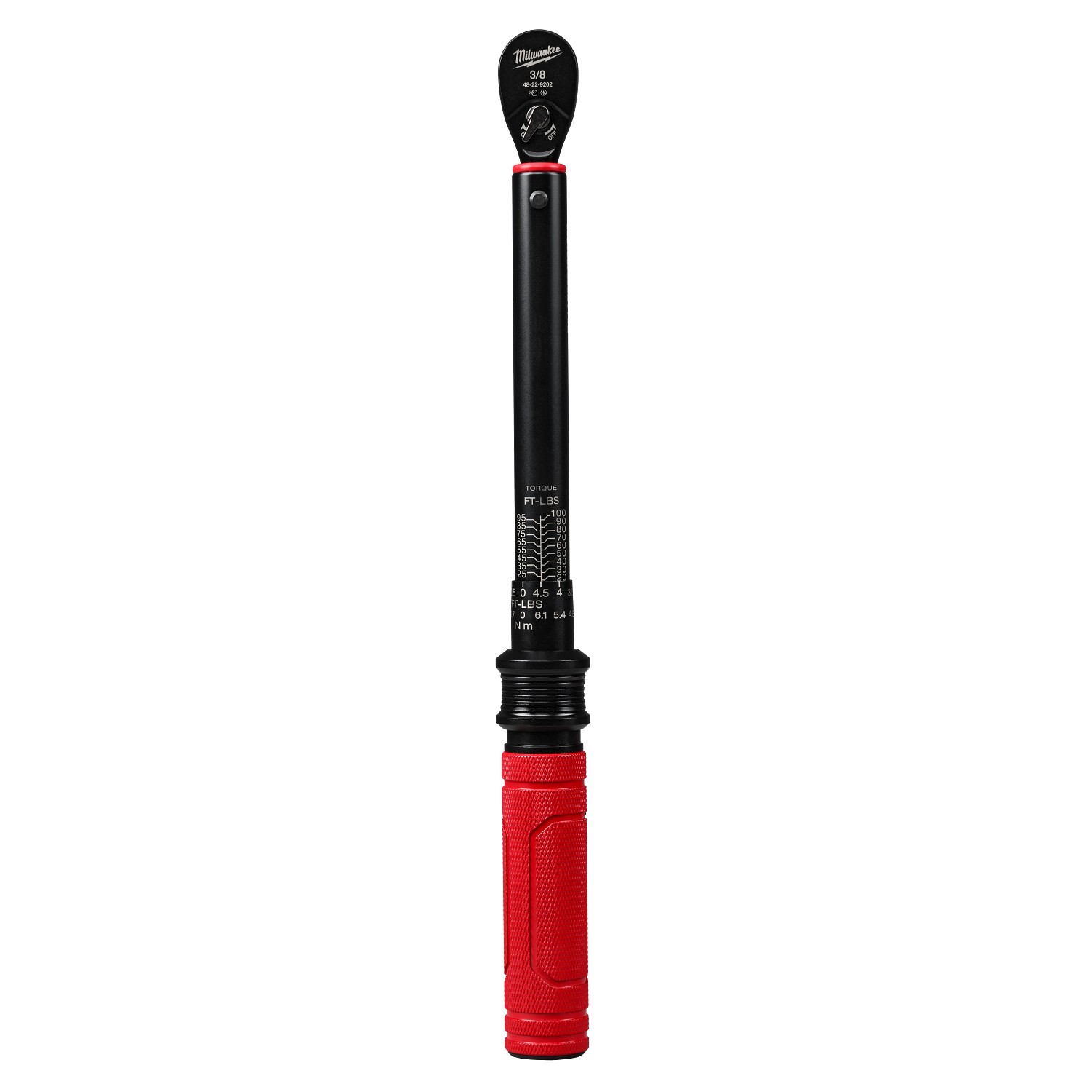 Milwaukee 48-22-9202 3/8in Drive Click Torque Wrench 20-100 ft-lbf