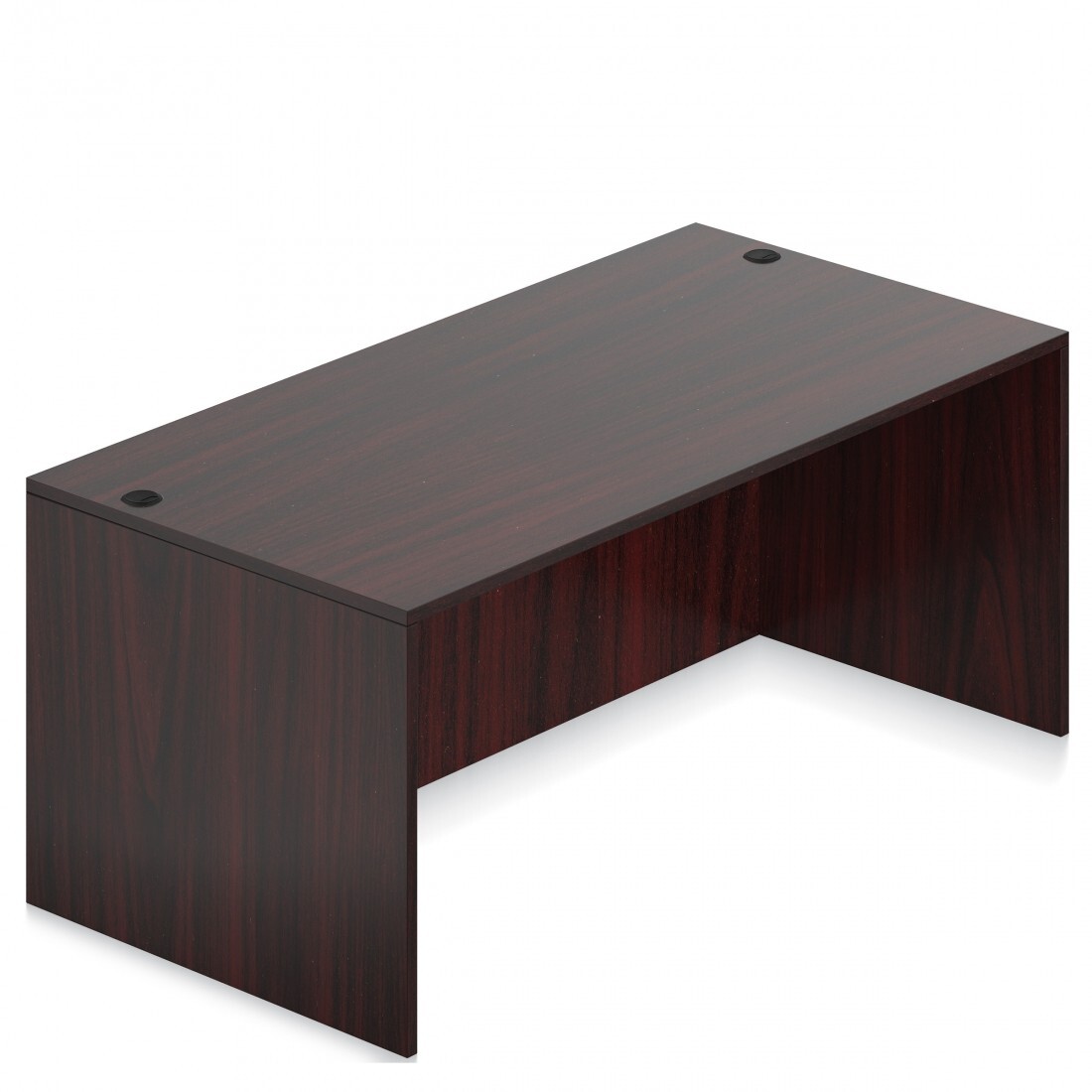 Offices To Go OTG No Pedestal Desk Shell 36"d x 71"w w Mahogany Finish Free Ship