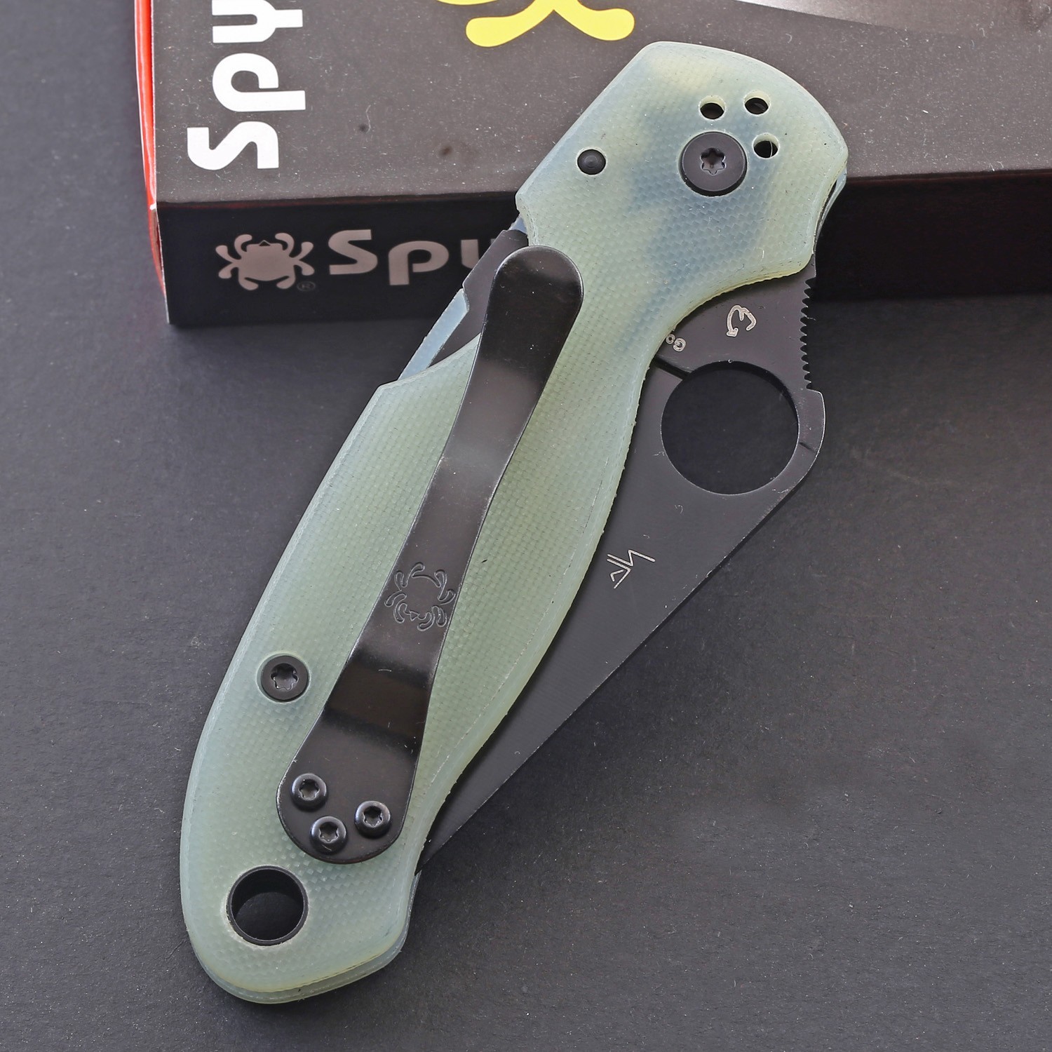 Para Military Small Clear G10 Handle Tactical Survival Camp Pocket Folding Knife