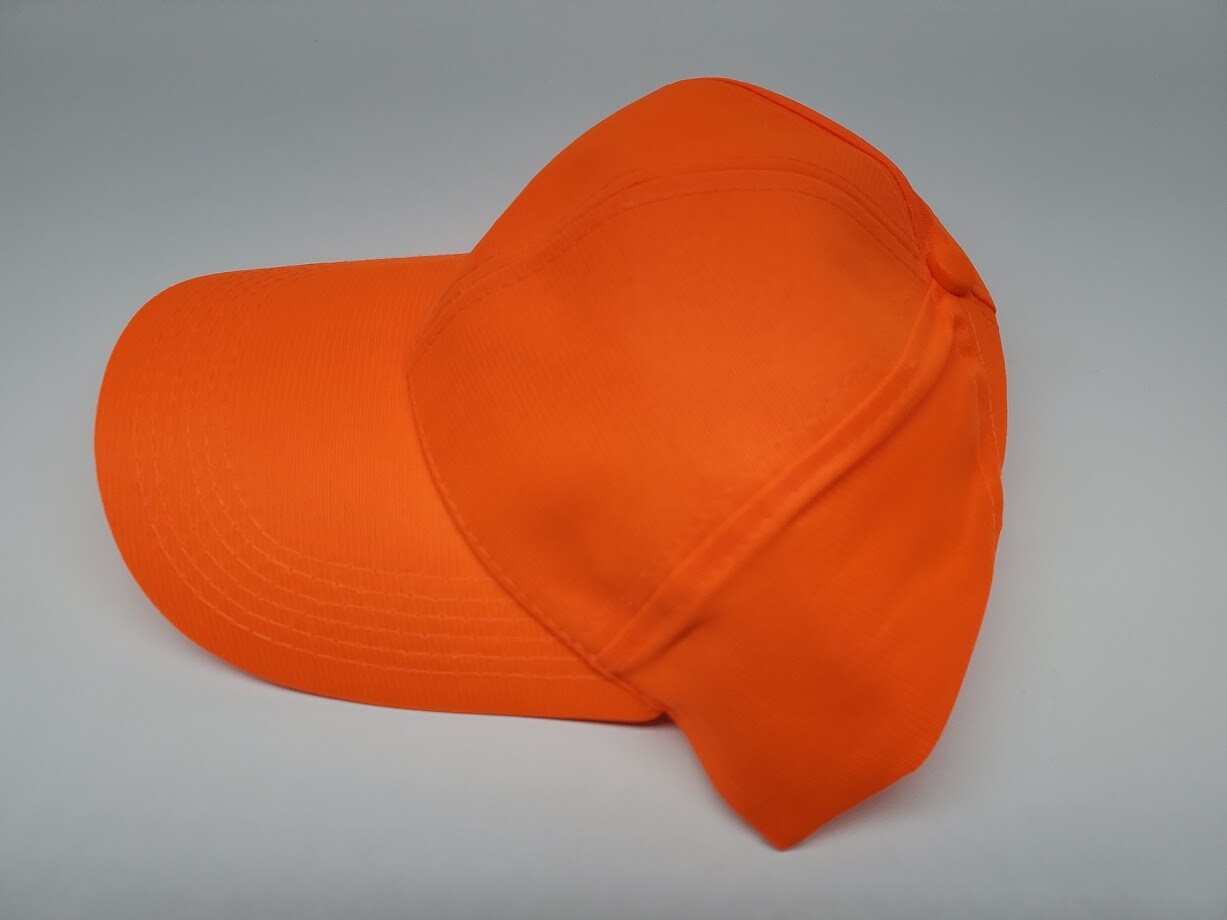 New Blaze Orange Hunting Cap Construction Visibility Safety Hat