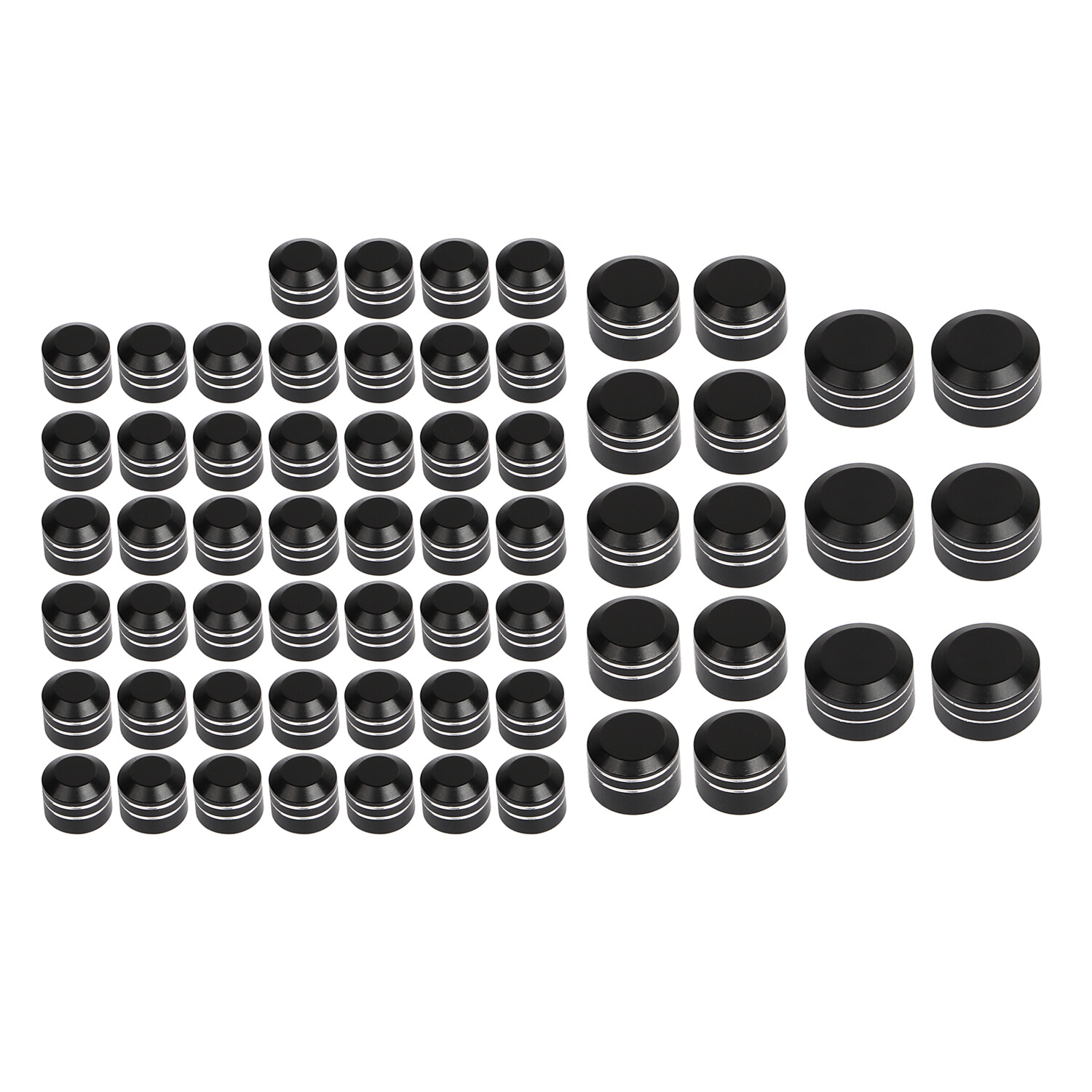 Motor Black Cut Engine Bolt Cover Cap Kit For Harley Touring Street Glide FLHX