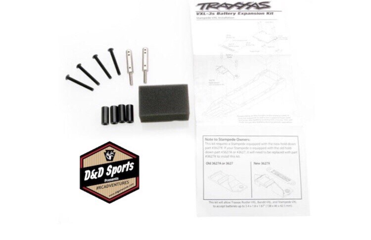 Traxxas 3725X - Battery Expansion Kit Rustler / Bandit / Stampede
