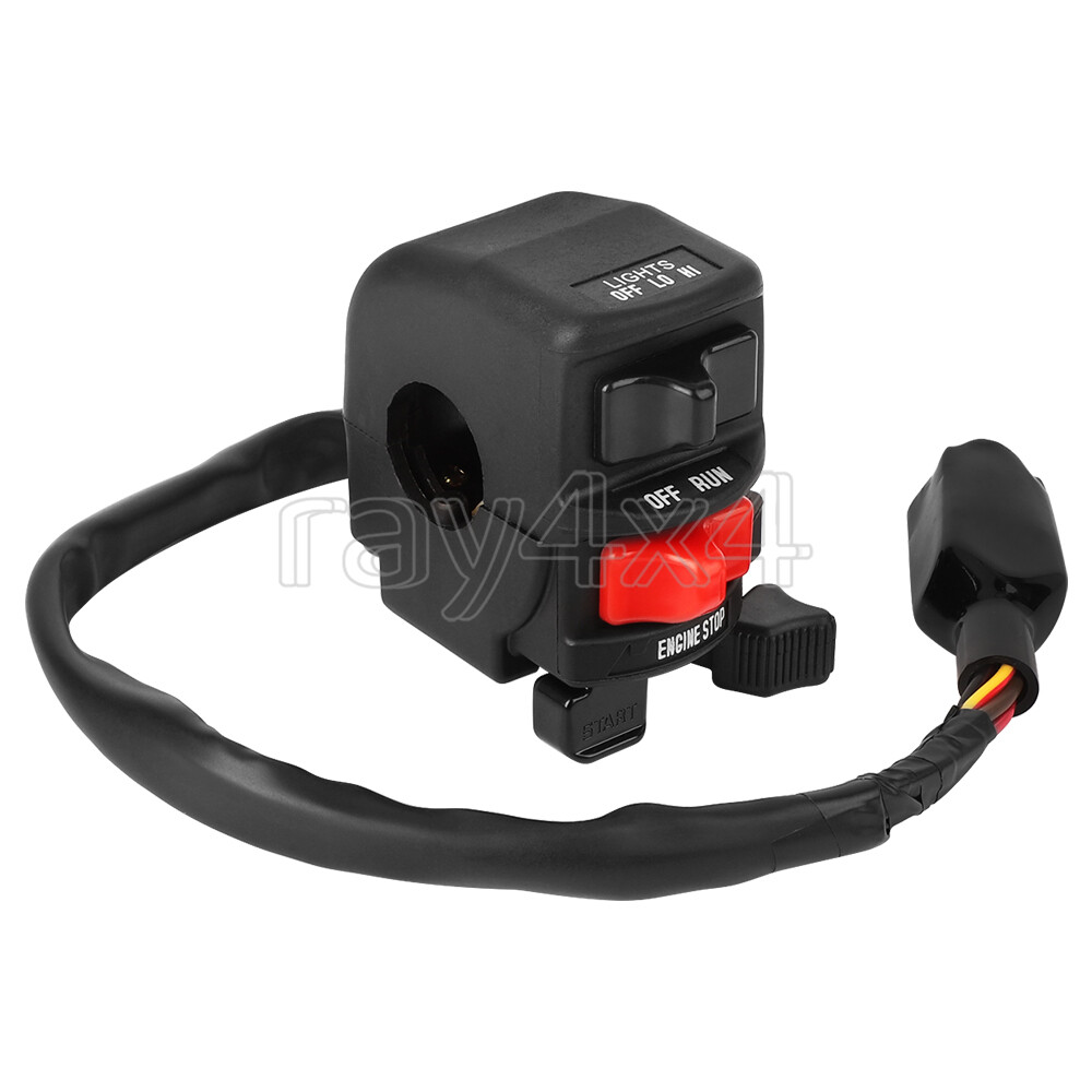 Handlebar Switch Start Kill Headlight for Kawasaki Bayou Lakota Prairie 300 400