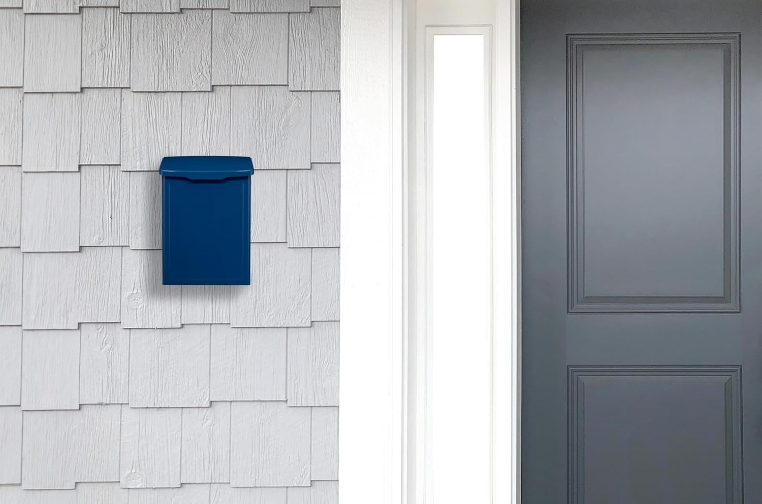2681BE Marina Wall Mount Mailbox, C1, Blue
