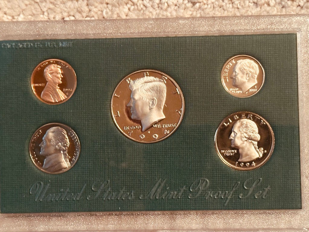 US Proof Sets Lot of 5 (1990-1994)