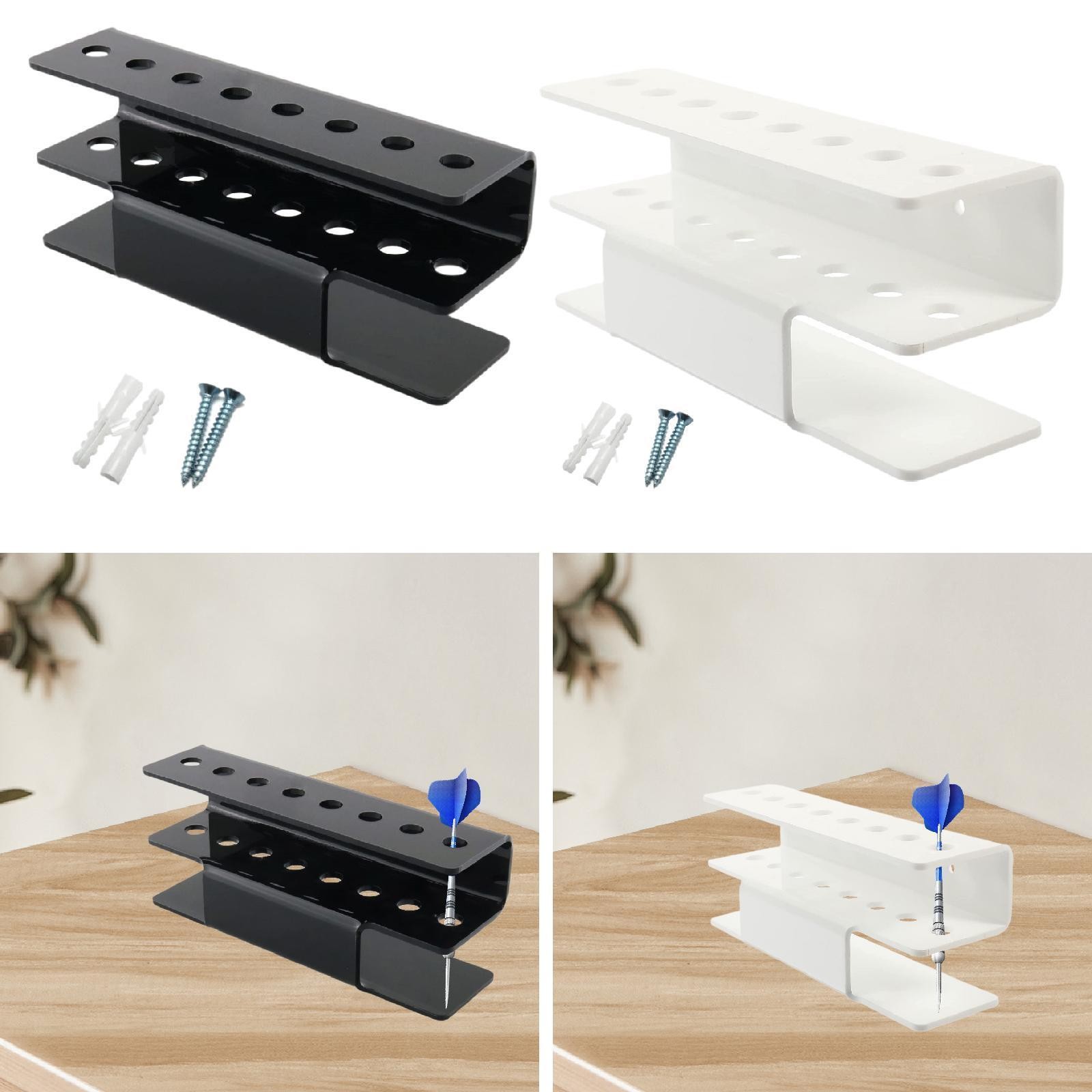 Dart Holder 8 Holes Acrylic Shelf Fashion Bracket Organizer Lightweight Indoor
