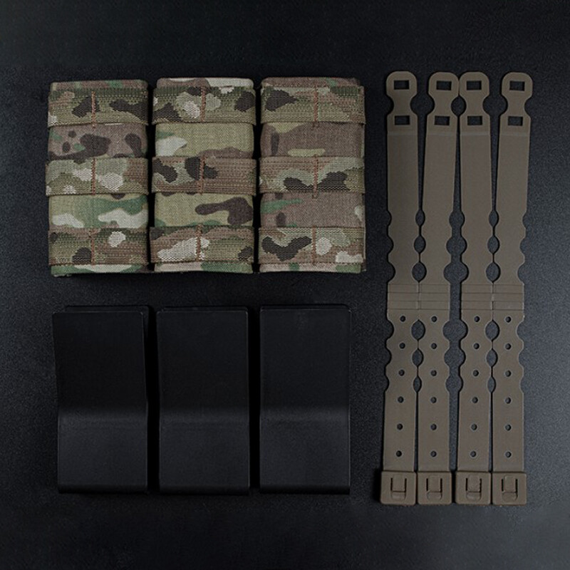 Wosport Tactical Mag Pouch Triple Mag Carrier FAST 7.62mm MOLLE Pouch Military