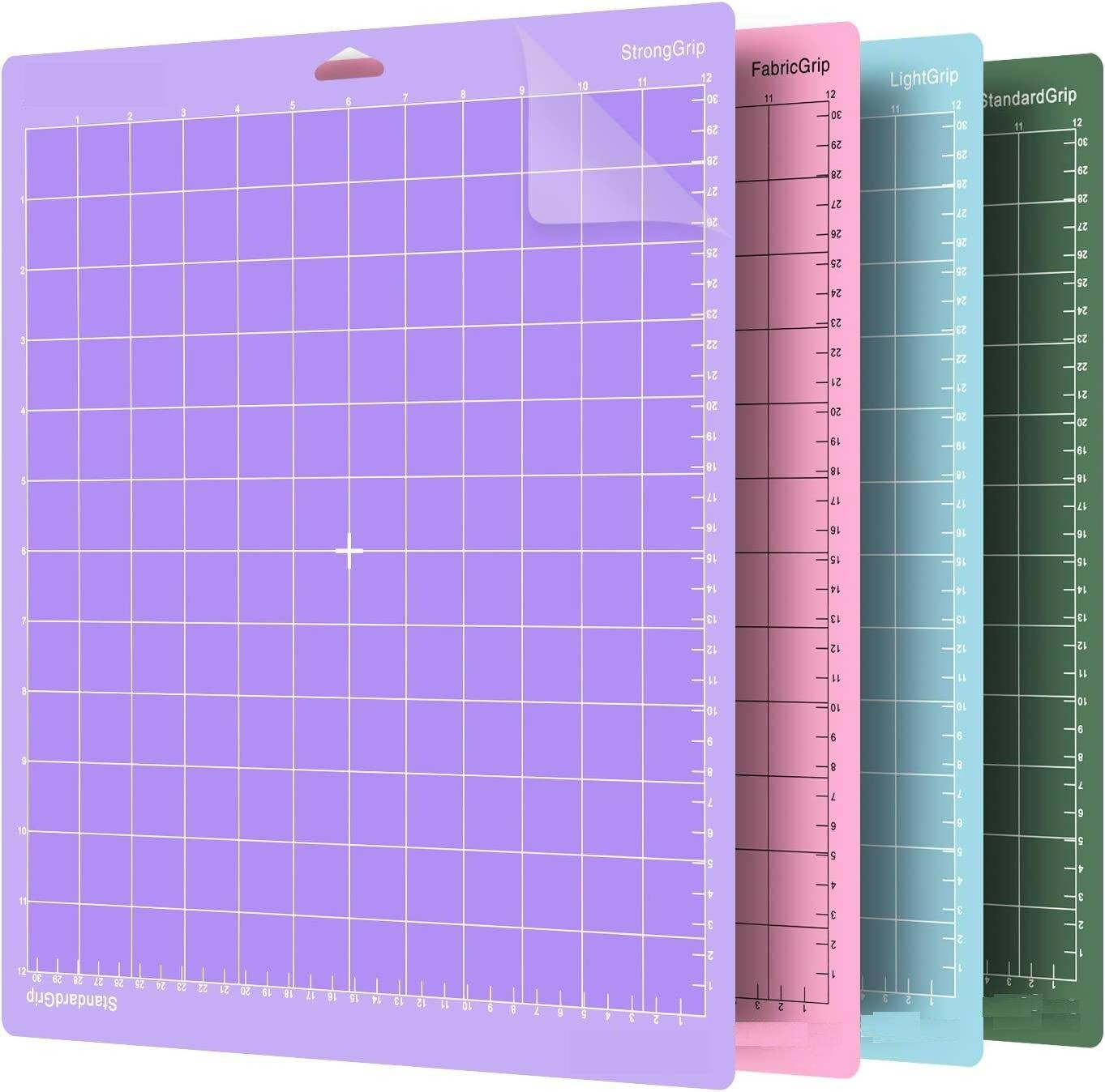 Light Grip Cutting Mat for Cricut Explore One/Air/Air 2/Maker 12x12 inch 4 Pack