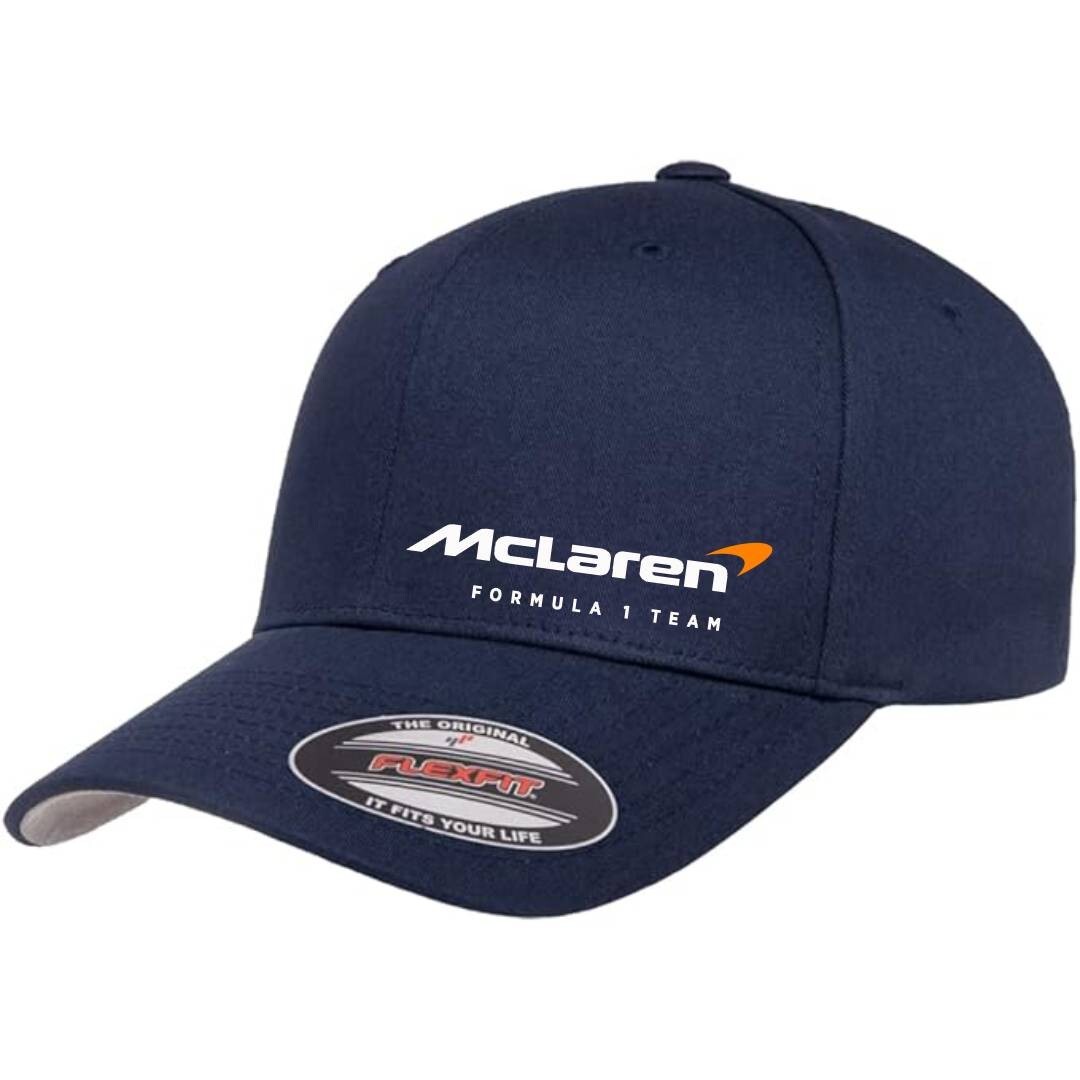 McLaren Formula 1 Team Racing Cap 5001 Flexfit Baseball Hat S/M and L/XL