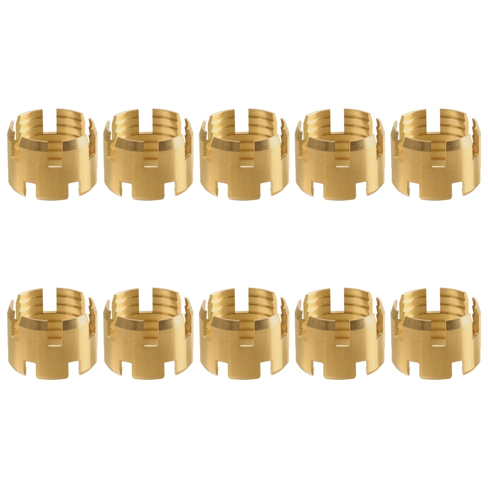 3/8” Brass DOT Air Brake Hose End Fitting Sleeve Tube Pack of 10 for Air B